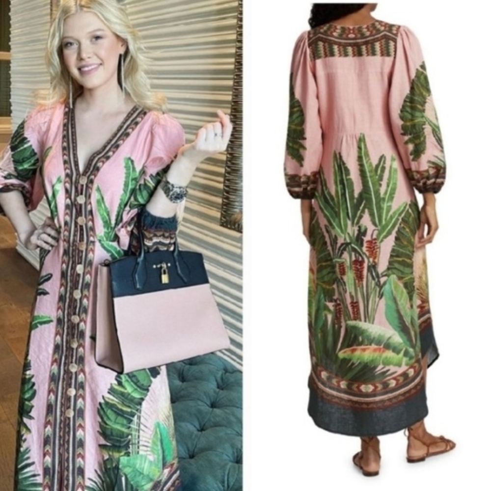 NWOT FARM RIO | $275 Amazonia Forest Maxi Dress - Picture 4 of 6